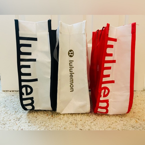 lululemon athletica Black, White, and Red Tote Trio - Picture 2 of 3